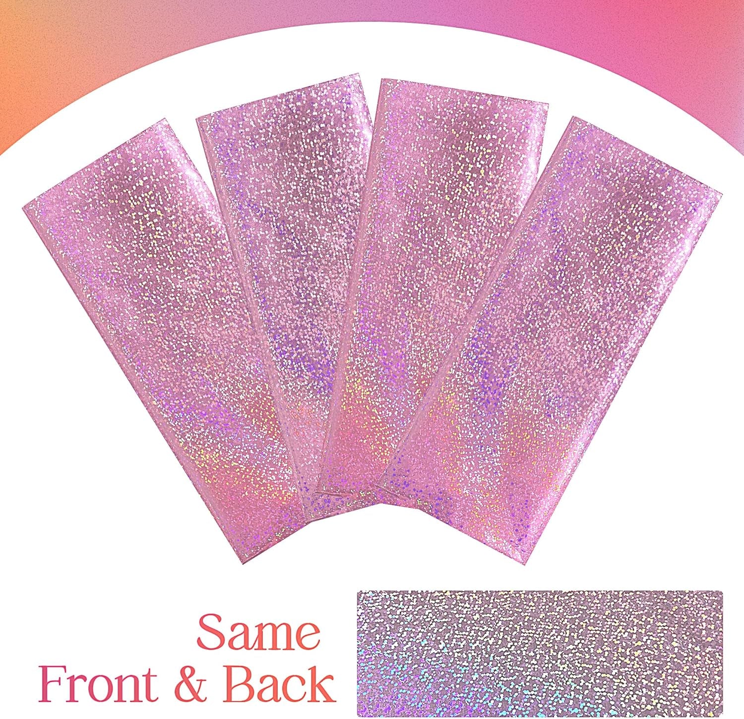 1 Piece Pale Pink Holographic Laser Tablecloths Light Pink Shiny Table Covers 40" X 108" Disposable Rectangle Table Cloths for Girl Birthday Party Wedding Anniversary Bachelorette Baby Shower Décor