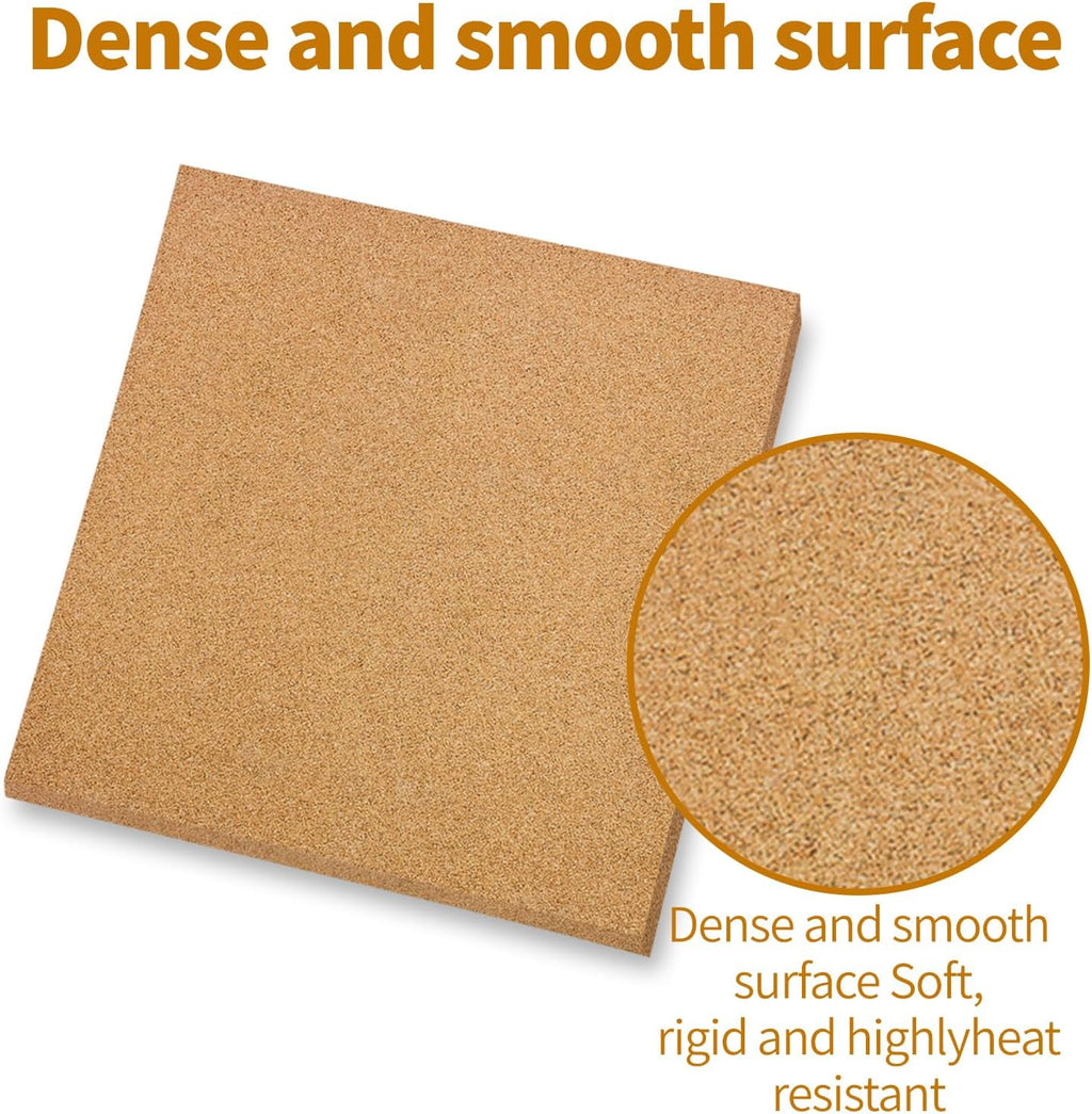 12"X12"X0.5" Stained Glass Supplies - Heat Resistant Work Surface, Cutting Mat, Starter Kit, Tools for Table & Countertop Protection