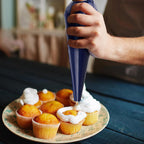 21 Inch 50 Pcs Large Disposable Piping Bags- Anti-Burst Pastry & Icing Bags for Frosting Cakes Cookies Decoration - Extra Strong Piping Bags Disposable