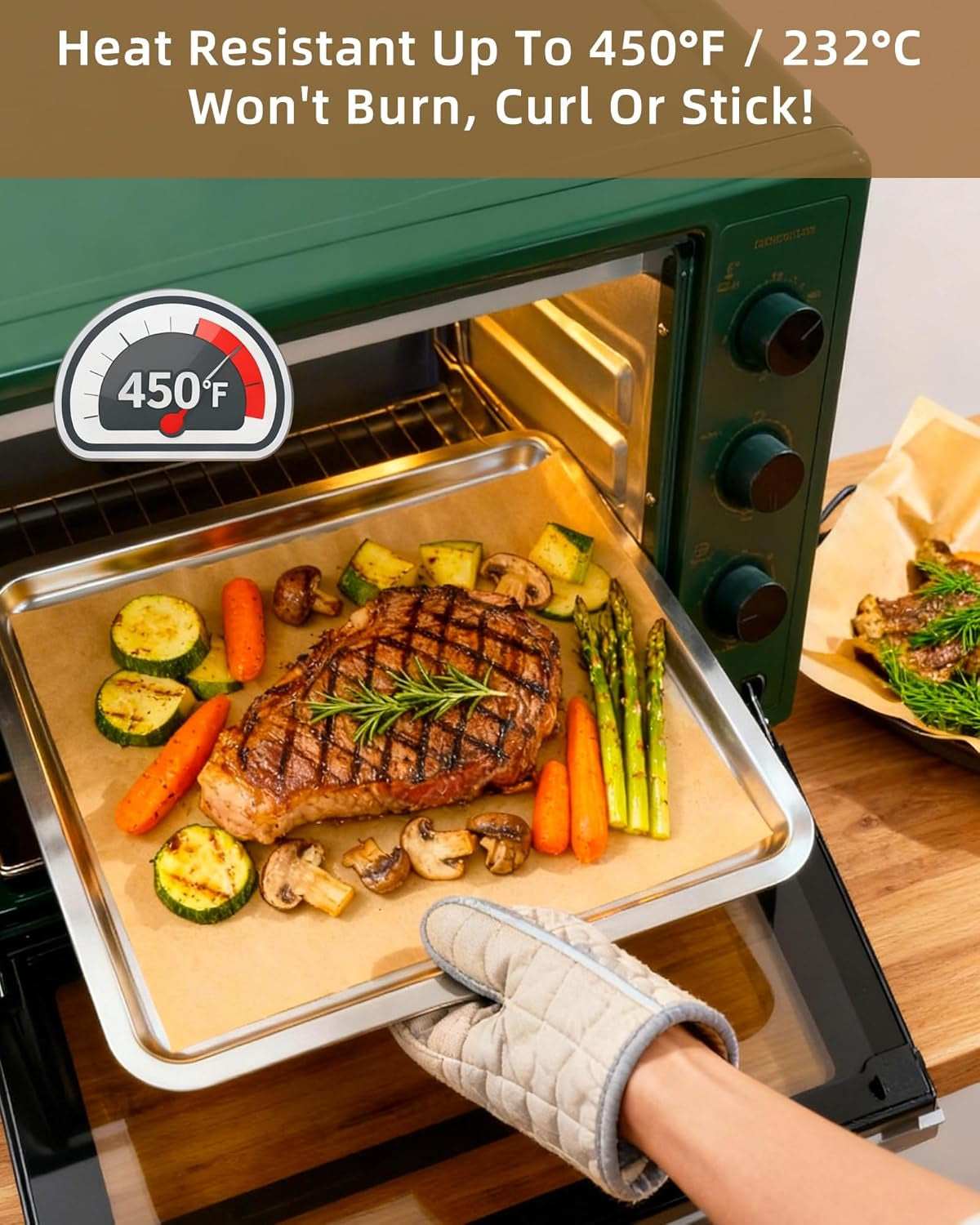 220 Pcs Parchment Paper Baking Sheets, 12X16In Precut Non-Stick Parchment Paper for Baking, Grilling, Air Fryer, Steaming-Unbleached Parchment Sheets for Bread Cup Cake Cookie and More