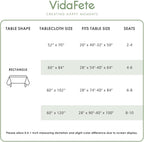 1 Pack 52 * 70Inch Rectangle Tablecloth Linen Textured, Waterproof and Stain Resistant Table Cloth Dining Table Cover for Kitchen Dinning Party Banquet Tabletop Decoration(Sage Green)