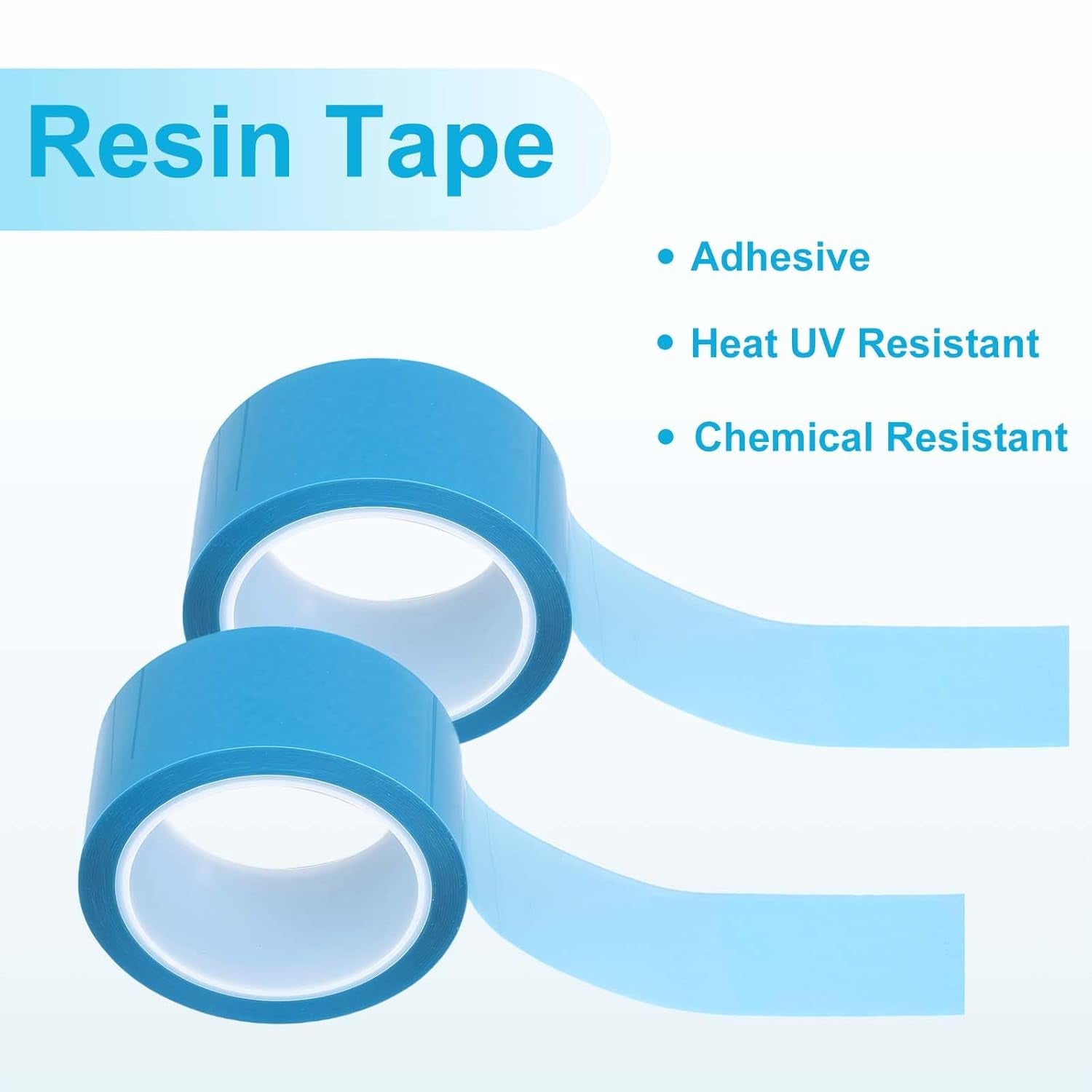 2 Inch Resin Tape for Epoxy Molding, Thermal Adhesive Tape Easy Peel, Sticky Traceless Tape for River Tables, DIY Crafts Pendant, Metal Hollow Frames