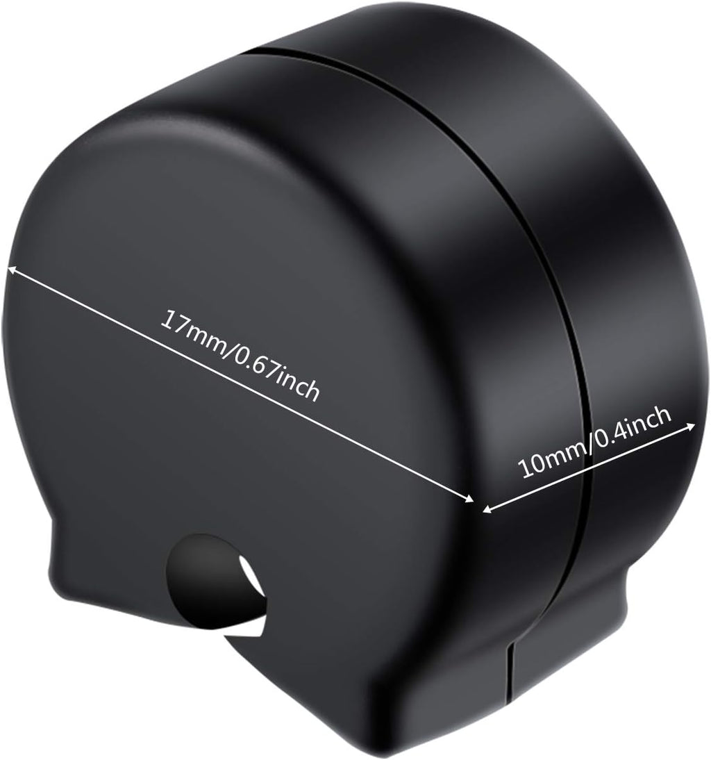 12 Pack Rubber Clarinet Thumb Rest Cushion Protector Fit for Most Clarinet, Black