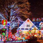 200 LED White Christmas Lights Outdoor, 66Ft Christmas Tree Lights Green Wire, 8 Modes Waterproof Twinkle String Lights Plug in for Xmas Wedding Party Indoor Decoration