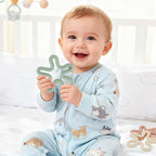 3 Pack Coral Flower Ring Teether Baby Teething Toys Silicone Teether Ring Toys for Babies 0-6 0-12 0-24 0-36 Months Easy to Grasp Clean Infant Teething Relief Soothing Sore Gums