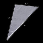 16-Inch Disposable Piping Bags 100 Count- Extra Thick Non-Slip Pastry Bags with Anti-Burst Design for Cake Decorating, Cupcakes, Cookies & Baking Supplies