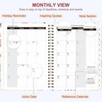 2026 Planner, Weekly and Monthly Calendar Planner Organizer, January-December, Academic Planning Agenda Book, Office School Home Suppiles for Women & Men, 6.3" × 8.5"