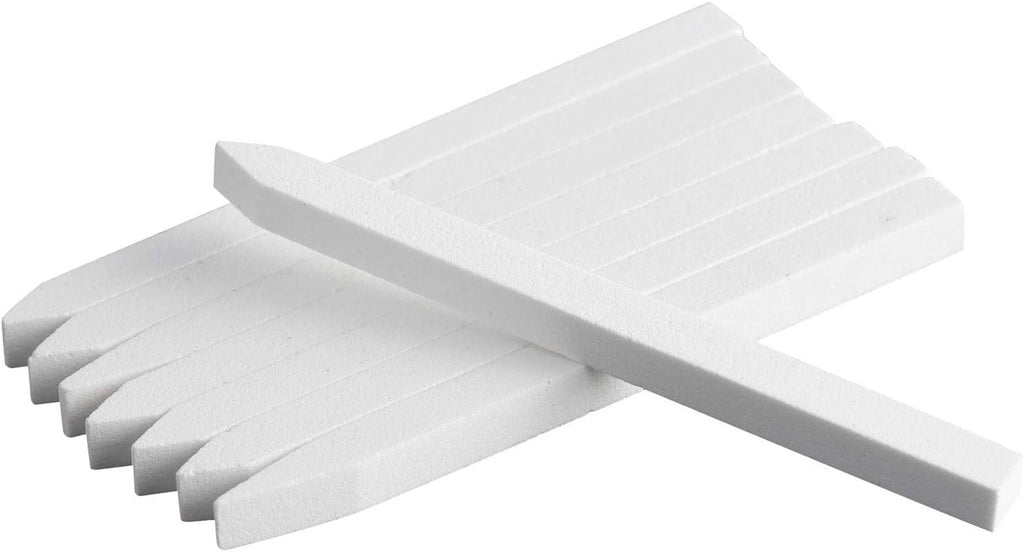 18 Pcs Nail File Pumice Stone Cuticle Pusher Nail Art Pedicure & Manicure Tools (White)