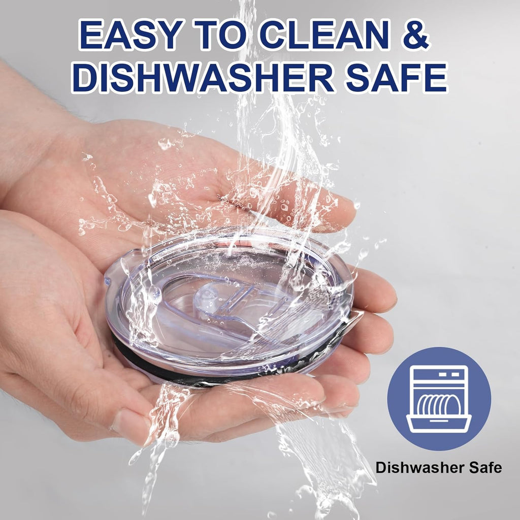 2Pcs 40 Oz Tumbler Lid Replacement Compatible with Silver Buffalo, Accessories for Silver Buffalo Tumbler Cup, Bpa-Free, Reusable Replacement Lid