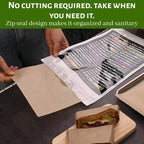 100Pcs Unbleached Parchment Paper for Baking, 8 X 12 Inch Precut Heavy Duty Parchment Paper Sheets for Cooking, Grilling, Air Fryer and Oven