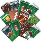 24 Pcs Football Mini Notepads Sports Party Favors Spiral Mini Journal Notebooks Goodie Bag Stuffers for Teacher Reward Birthday Party Gifts Supplies