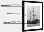 10X14 Picture Frame, Display Pictures 8 X 12 with Mat or 10 X 14 without Mat for Wall Mounting Display, Photo Frames, Black.