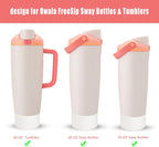 2Pcs Silicone Boot for Owala 30Oz & 40Oz Freesip Sway Bottles & Tumblers, Accessories for Owala - Transparent