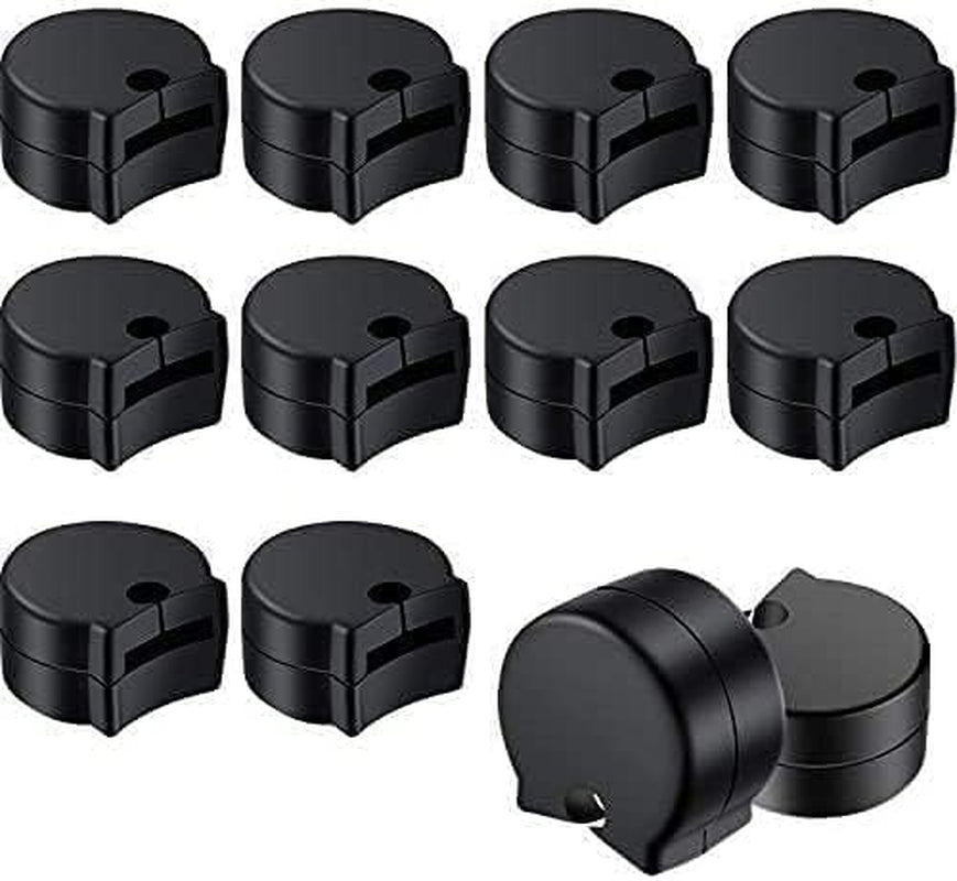 12 Pack Rubber Clarinet Thumb Rest Cushion Protector Fit for Most Clarinet, Black