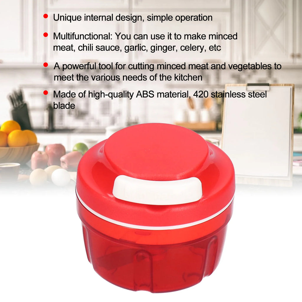 Manual Drawstring Vegetable Chopper Cutter Multifunctional Kitchen Tool