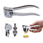 Stainless Steel Garlic Press Crusher & Mincer Manual Kitchen Tool