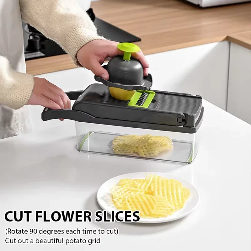 5-in-1 Vegetable Cutter & Food Chopper Multifunctional Kitchen Tool