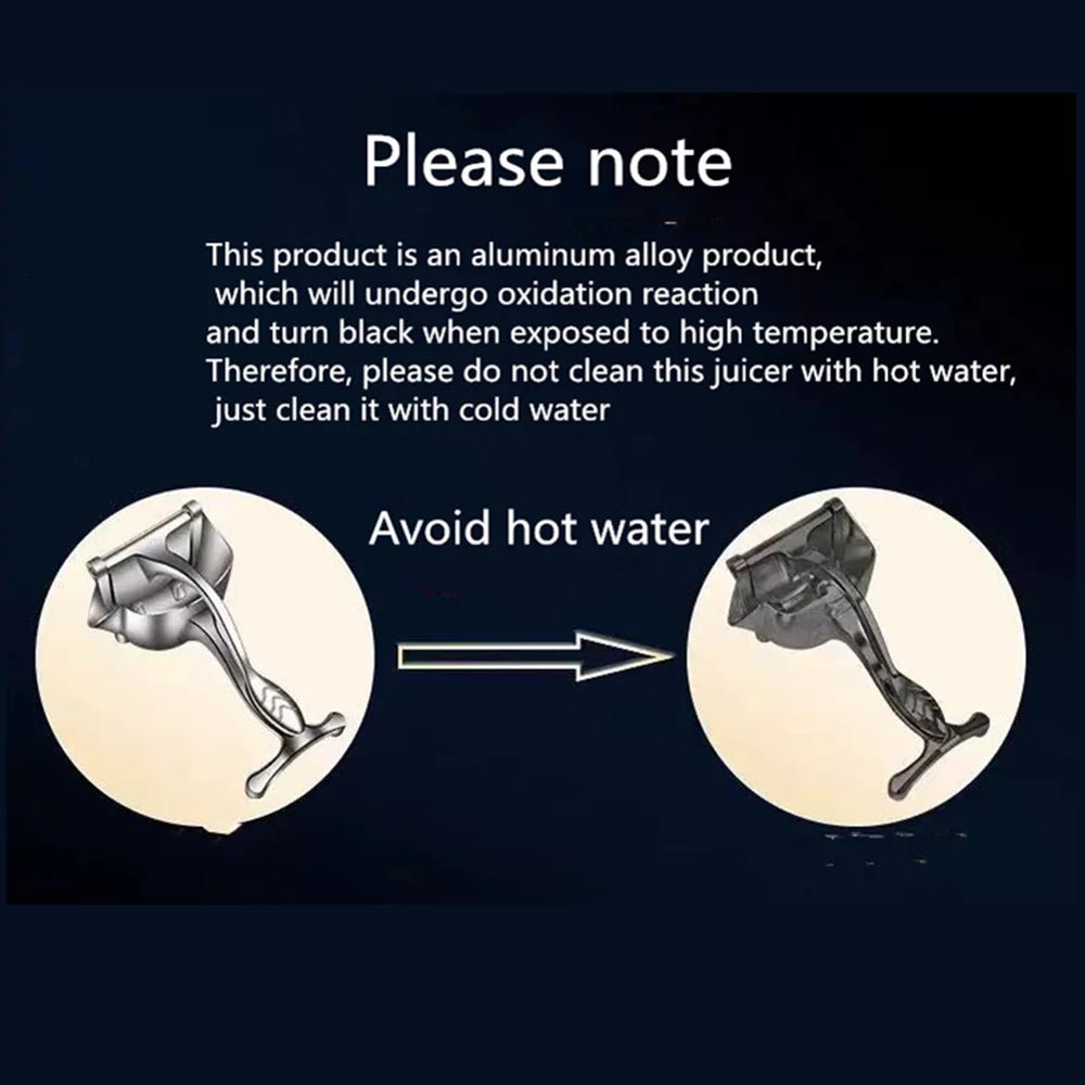 Manual Citrus Juicer Hand Press for Oranges & Lemons with Masher/Ricer