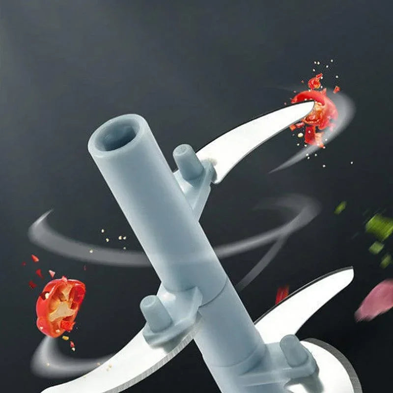 Manual Onion & Vegetable Chopper 500/900ML Rotate Crusher Kitchen Tool