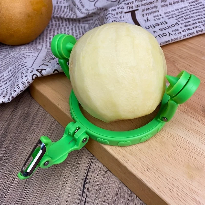 Rotating Fruit Peeler 360° Quick-Peel Tool for Apples & Pears