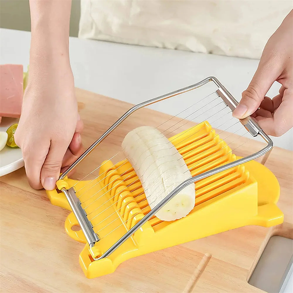 Stainless Steel Luncheon Meat & Egg Cutter Multi-Function Food Slicer