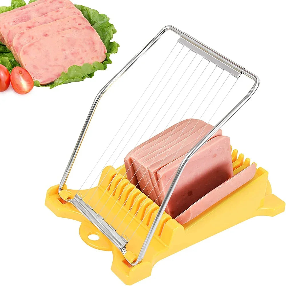 Stainless Steel Luncheon Meat & Egg Cutter Multi-Function Food Slicer