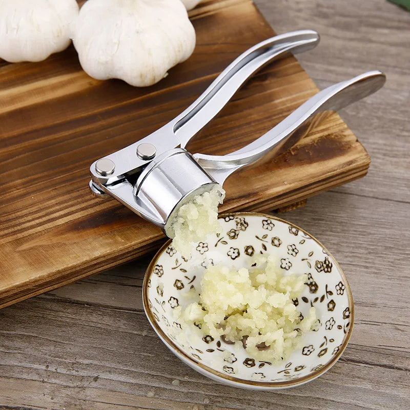 Stainless Steel Garlic Press Crusher & Mincer Manual Kitchen Tool