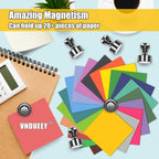 20 Pack Magnetic Clips Fridge Whiteboard Magnets Clips & 16 Pack Magnetic Push Pins