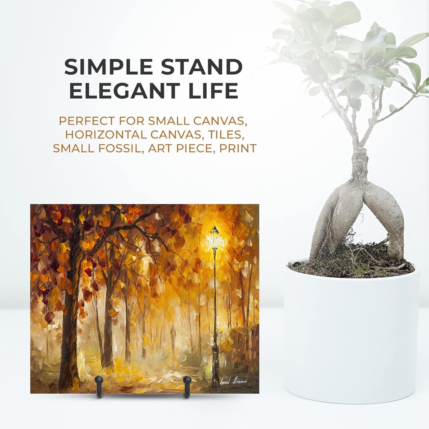 3 Pack 3 Inch Plate Stands for Display - Small Easel Holder Stand for Picture, Decorative Plate, Platter, Book, Photo