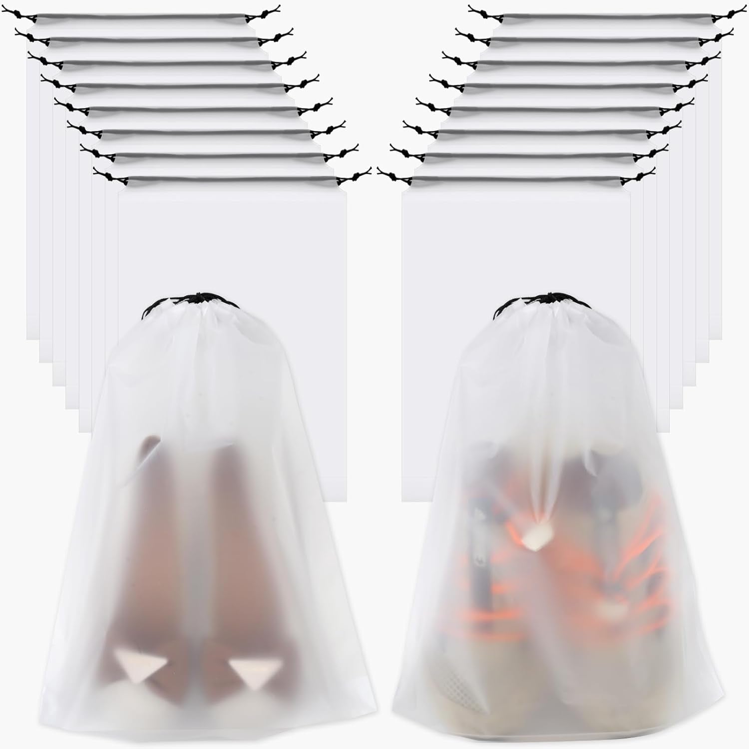 18 Pack Shoe Bags - 11.8In X 15.7In, Storage Bags for Packing, Travel Essentials for Men and Women