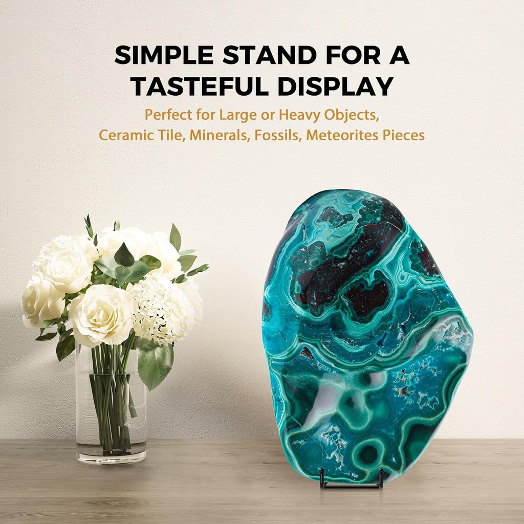 3 Pack 12 Inch Plate Stands for Display - Large, Metal Picture Frame Holder Stand + Easels for Decorative Platter, Book, Plaque, Photo, Table Top Art