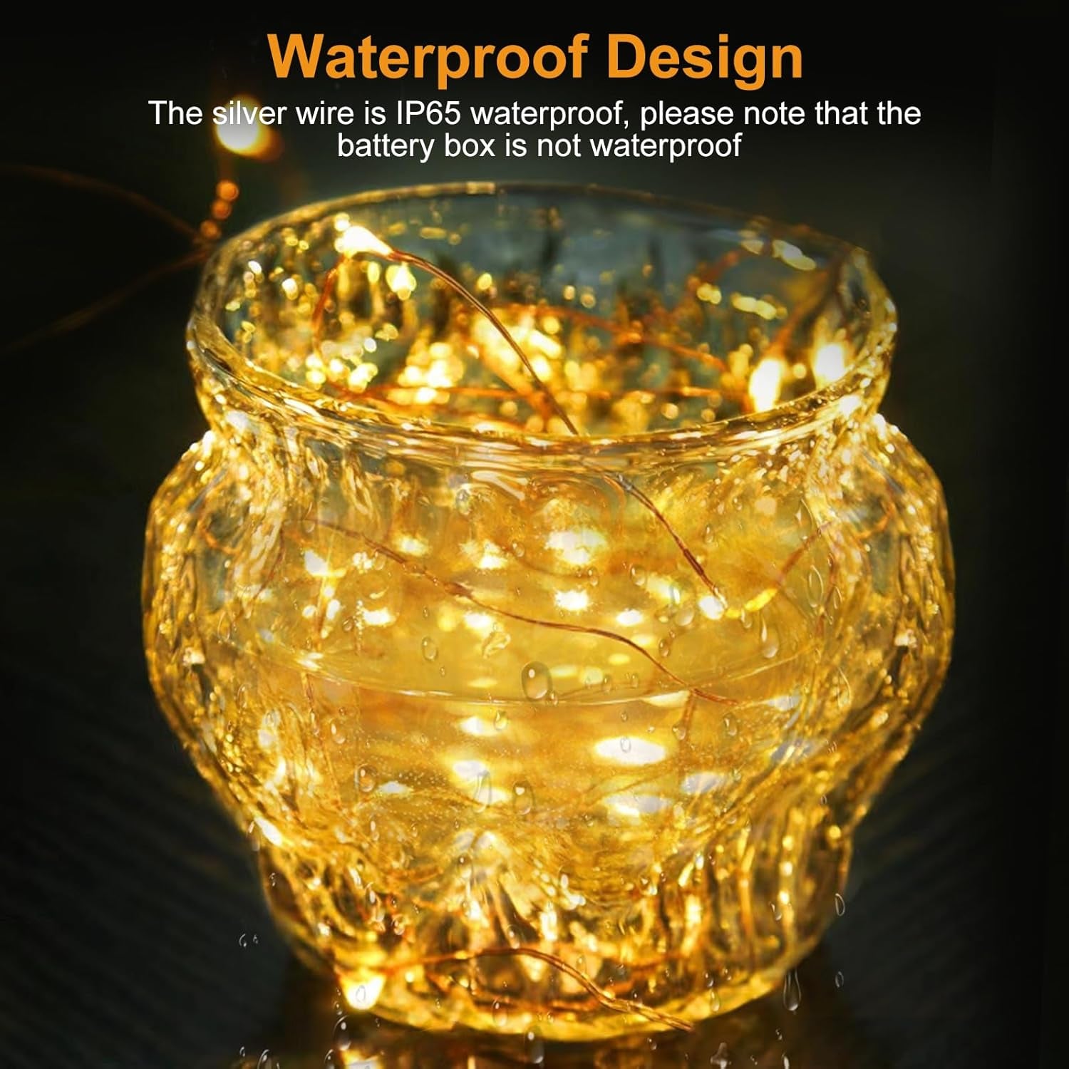 3 Pack Fairy Lights Battery Operated 3 Modes, 7Ft 20 Led Mini Twinkle Lights, Waterproof Firefly String Lights Bulk Small Silver Wire for Christmas Mason Jars Crafts Wedding Table Centerpiece