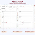 2026 Planner, Weekly and Monthly Calendar Planner Organizer, January-December, Academic Planning Agenda Book, Office School Home Suppiles for Women & Men, 6.3" × 8.5"