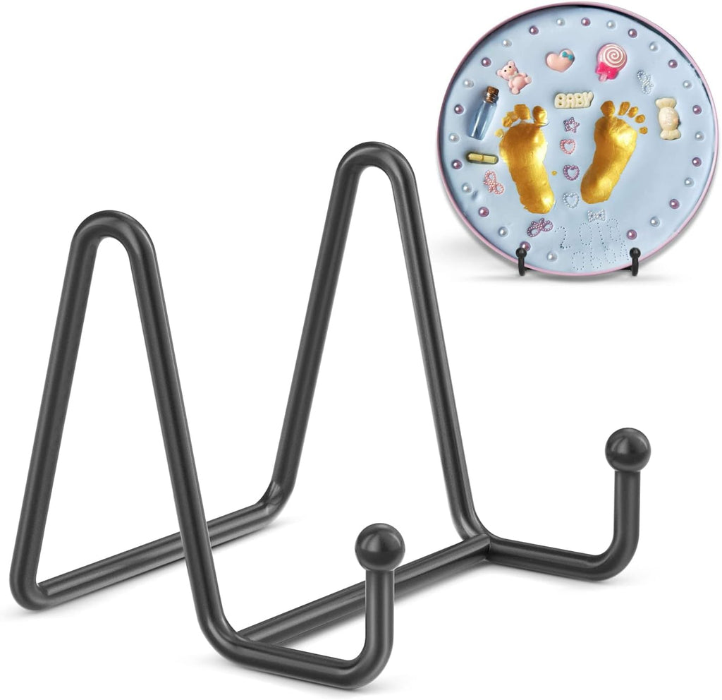 3 Pack 3 Inch Plate Stands for Display - Small Easel Holder Stand for Picture, Decorative Plate, Platter, Book, Photo