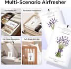 12 Packs Lavender Scented Sachets Air Freshener for Drawer and Closet, Long-Lasting Sachet Bag Room Car Odor Deodorizer Fresh Scent Home Fragrance