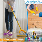 10 Mop Slippers for Floor Cleaning - Size 9.5 Mop Socks Women Mopping Cleaning Socks Feet Foot Mopping