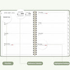 2026 Planner, Weekly and Monthly Calendar Academic Planner, Jan 2026 - Dec 2026, Planning Agenda Book for Desk Accessories and School Supplies - A5 (6.3'' X 8.5'')