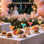 200 Cocktail Picks, White Pearl Fancy Toothpicks for Appetizers Drinks Fruit Food, 4.7 in Long Bamboo Skewers Wood Cocktail Sticks for Wedding Bridal Shower Party Decor Charcuterie Boards Accessories