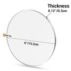 2Pcs Transparent Acrylic Sheet Circle - 6 Inch, 0.12" Thick Plexiglass Discs Panel, Clear Plastic round Blank Board for Picture Frame, Table Signs, Milestone Markers, Art Crafts, DIY Ornament