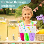 100 Drink Pouches with Straws Individually-Wrapped - 17Oz Juice Drink Pouches Adult Clear Plastic Halloween Blood Bag Reusable Liquid Smoothie Party Hot Weather Cooling