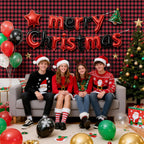 1 Pack Red Striped Gingham Tablecloths, 54 X 108 Inch Disposable Plastic Rectangle Table Covers, Waterproof Red and Black Checkered Table Cloths for Picnic, Birthday, Party, Outdoor Events