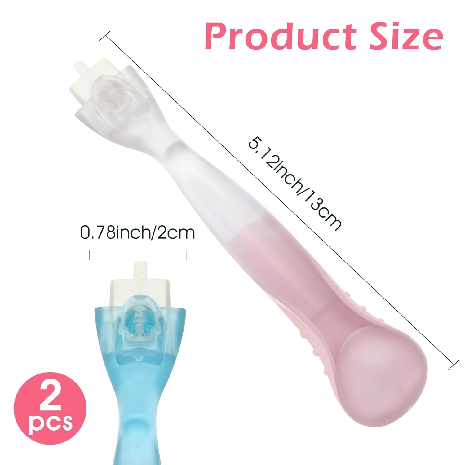 2PCS Handle Replacement Compatible with Gillette Venus Razor (Only Handle) - Pink