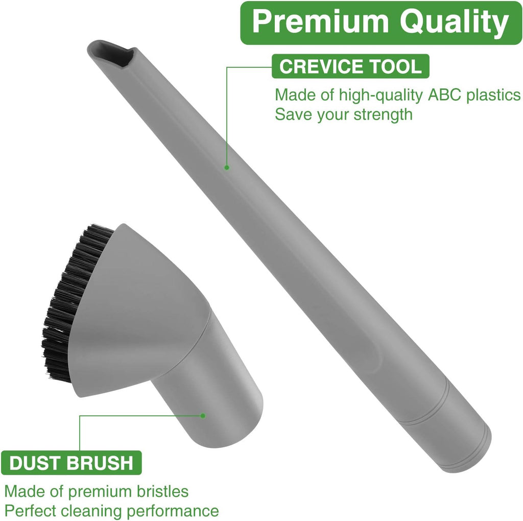 2 Pack Crevice Tool and Dust Brush Replacement Compatible with Shark Navigator Lift-Away Vacuum Cleaner Accessories for NV350, NV352, NV355, NV356E (Compatible with Part #112FFJ)