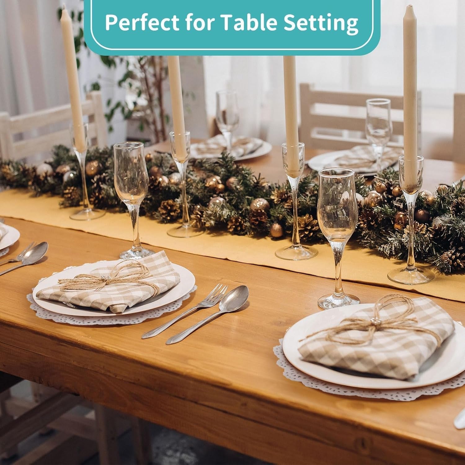 200 Paper Doilies Assorted Sizes - round Disposable Paper Placemats 4.5, 6.5, 8.5, 10.5 Inch Charger Plates White Table Lace Doilies for Dessert Tray Food Table Decor for Party Wedding