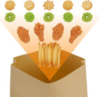 200 Pack Kraft Paper Sandwich & Cookie Bags, Greaseproof Pastry Bags for Snack, Treats, Bread, Baked Goods, Fries, Muffins (5.7X7 Inch)