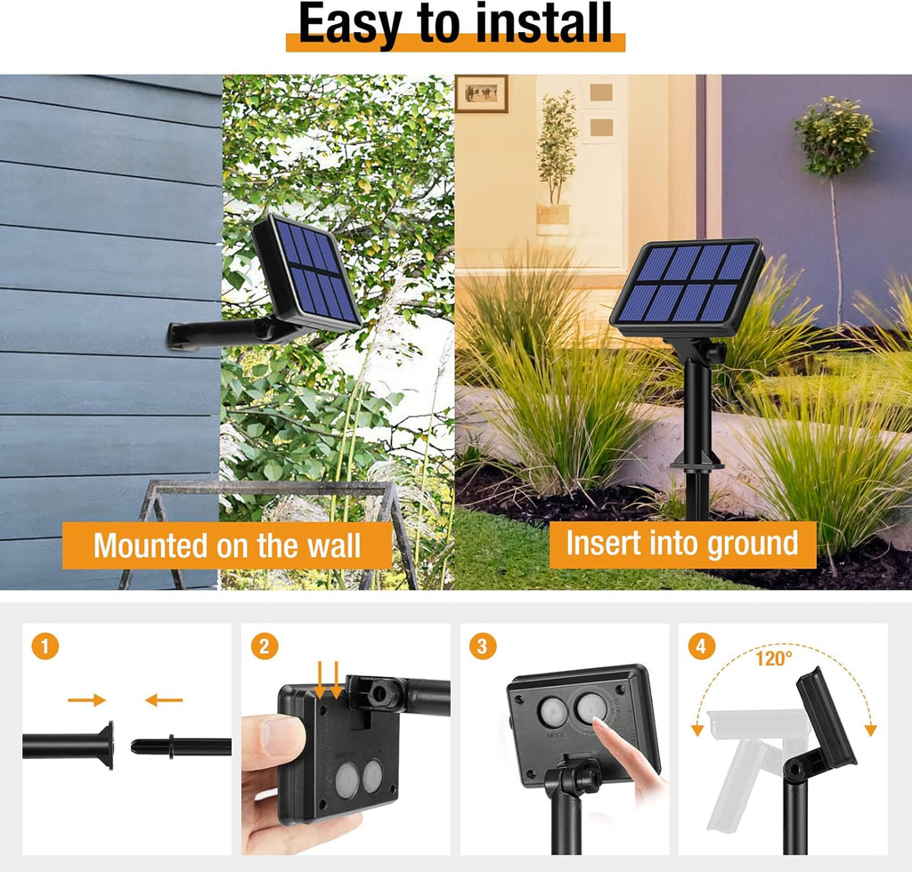 1 Pack Solar String Lights Outdoor, 220LED 22M Solar Fairy Lights outside Waterproof, 8 Modes Copper Wire Twinkle for Garden Patio Tree Christmas Wedding Decor