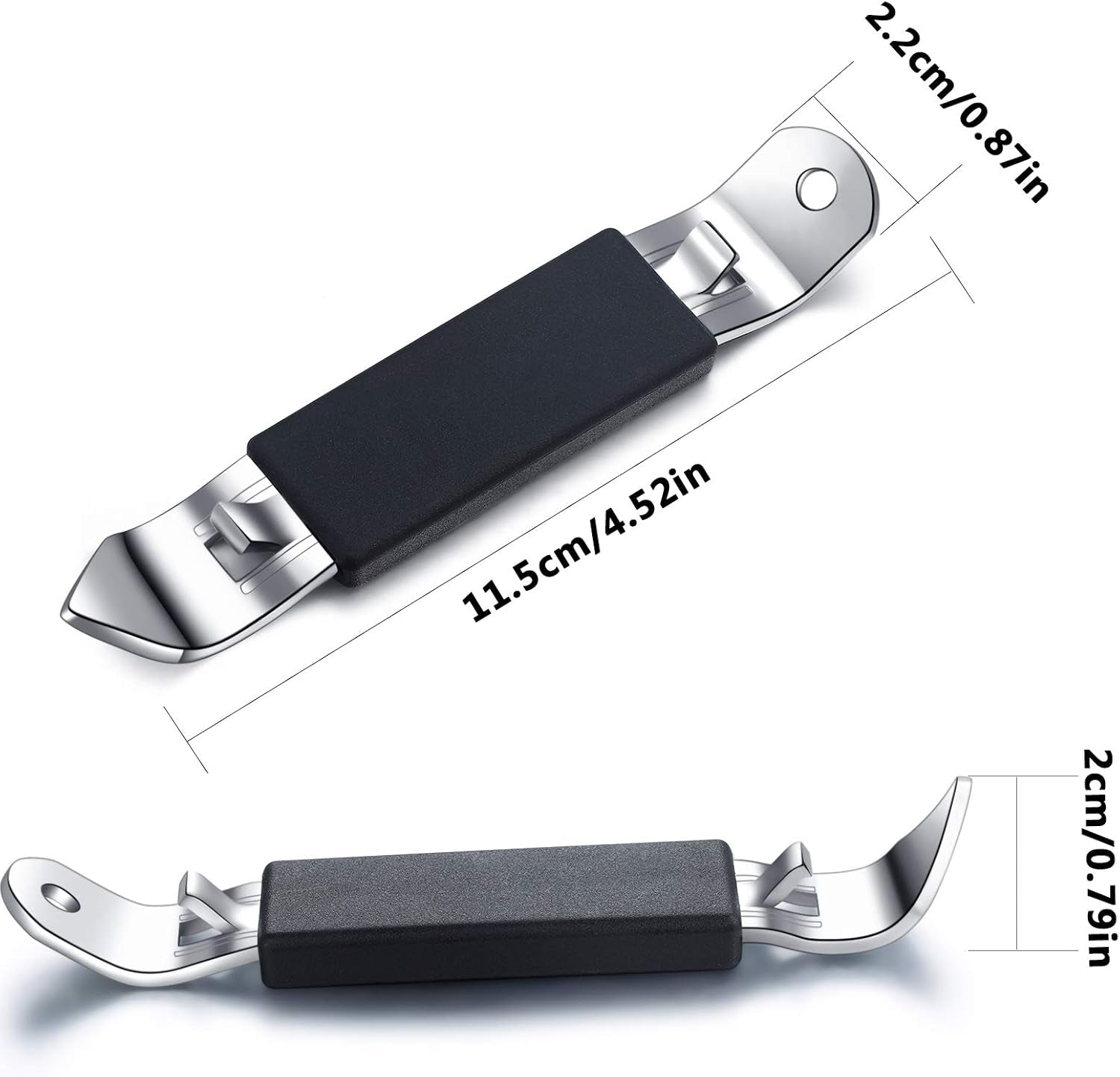 3 Pieces Magnetic Bottle Openers Can Opener Classic Beer Opener Stainless Steel Small Bottle Opener Can Tapper with Magnet & Can Punch Bottle Opener, Manual Stainless Steel Can Opener