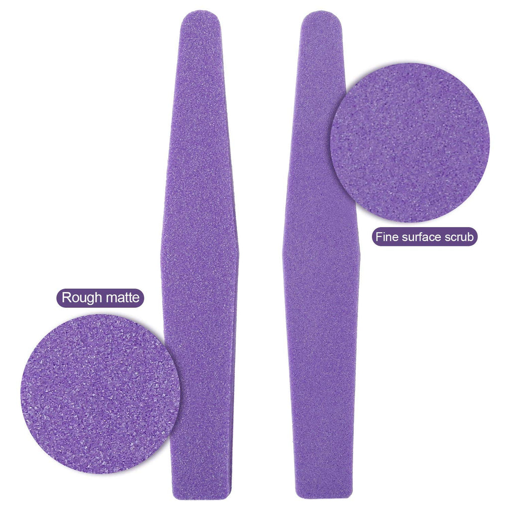 20 Pieces Nail Buffer Block Sponge Nail File Washable Double Sided 100/180 Sanding Block Buffing Files