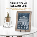 3 Pack 12 Inch Plate Stands for Display - Large, Metal Picture Frame Holder Stand + Easels for Decorative Platter, Book, Plaque, Photo, Table Top Art