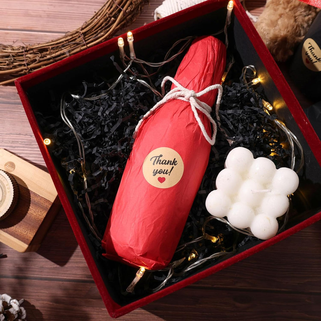 2LB Black Crinkle Paper Filler, Shredded Confetti Paper for Gift Basket Filling Halloween Christmas Birthday Party Gift Box Wrapping Stuffing Supplies